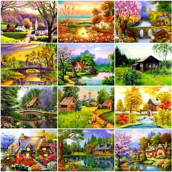 AZQSD Diamond Mosaic Spring Scenery Diamond Painting DIY Full Square Round Diamond Embroidery Rhinestone Home Decoration
AZQSD Diamond Mosaic Spring Scenery Diamond Painting DIY Full Square Round Diamond Embroidery Rhinestone Home Decoration