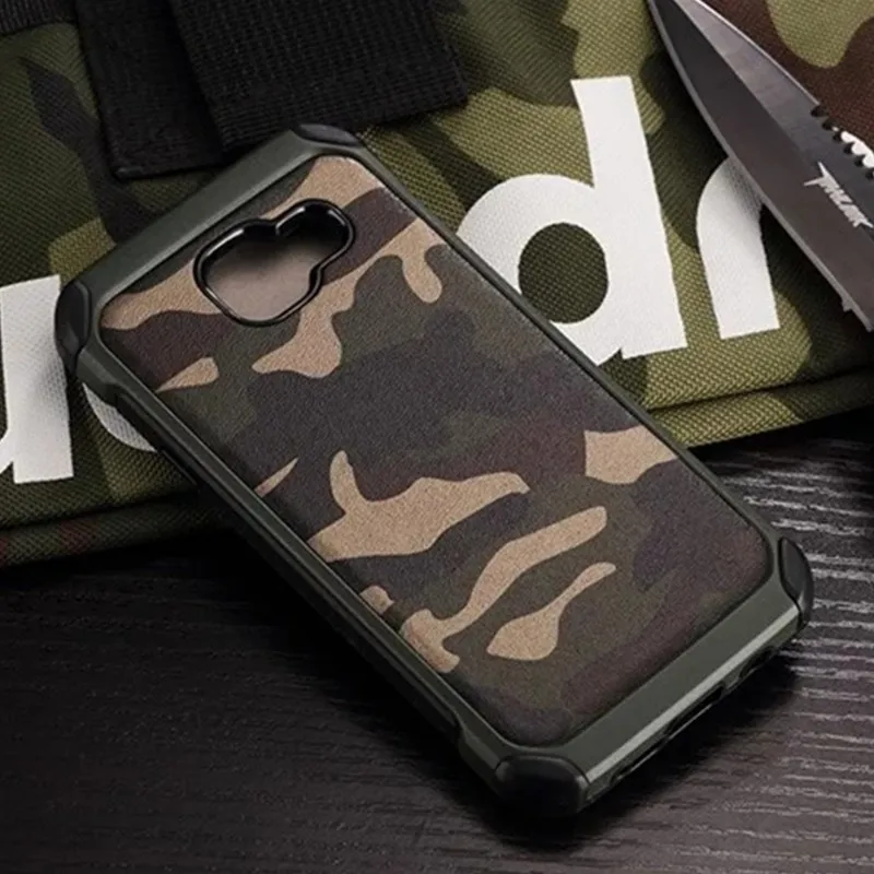 

Army Camo Camouflage Patterned Case For Samsung Galaxy A6 A8 Plus A7 A9 2018 A3 A5 A7 2017 Hard Plastic Soft TPU Armor Case