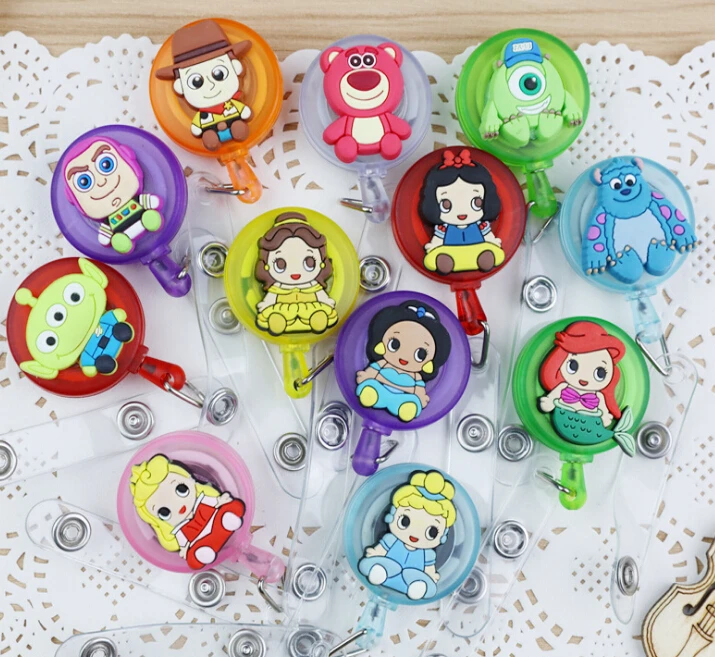 1 pcs Cartoon princess Retractable Badge Reel High quality silicone Student Nurse ID Name Card Badge Holder Office Supplies
1 pcs Cartoon princess Retractable Badge Reel High quality silicone Student Nurse ID Name Card Badge Holder Office Supplies