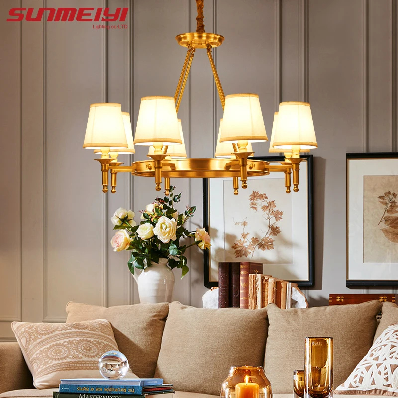 Modern LED copper Chandeliers dining room American style lustre de plafond For Living Room Bed room antlers Decoration E14
Modern LED copper Chandeliers dining room American style lustre de plafond For Living Room Bed room antlers Decoration E14