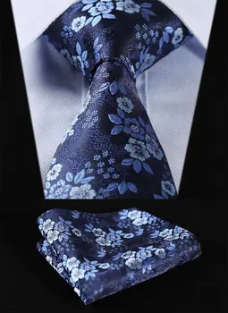 TF2005B8 Navy Blue Floral 3.4" 100%Silk Wedding Jacquard Woven Men Tie Necktie Pocket Square Handkerchief Set Suit
TF2005B8 Navy Blue Floral 3.4" 100%Silk Wedding Jacquard Woven Men Tie Necktie Pocket Square Handkerchief Set Suit