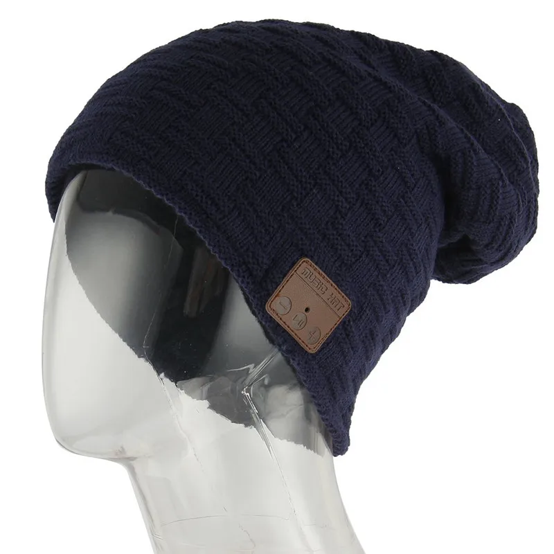 Winter Warm Bluetooth Headset Hat Smart Wireless Earphone Headphone with Mic Speaker Cap Fashion Outdoor Sport Stereo Music Hat