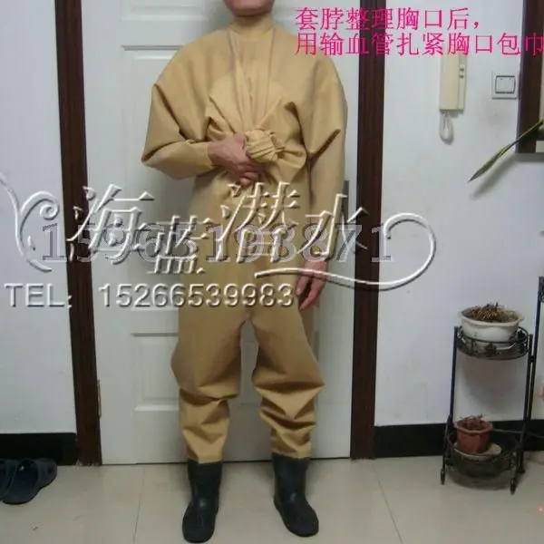 Full dry suit diving suits dig lotus latex body suits Siamese clothes waterproof rubber waterproof wader water
Full dry suit diving suits dig lotus latex body suits Siamese clothes waterproof rubber waterproof wader water