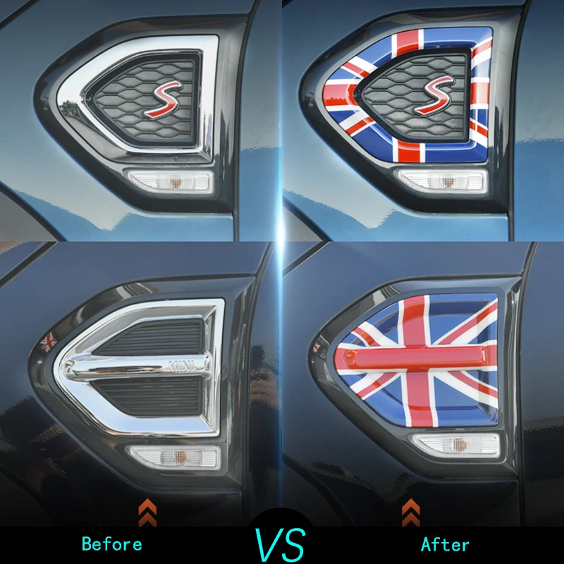 2pcs Car Front Fender Decorative Cover Sticker Side Lamp Modification For BMW MINI Countryman Cooper F60 Car Styling Accessories
2pcs Car Front Fender Decorative Cover Sticker Side Lamp Modification For BMW MINI Countryman Cooper F60 Car Styling Accessories