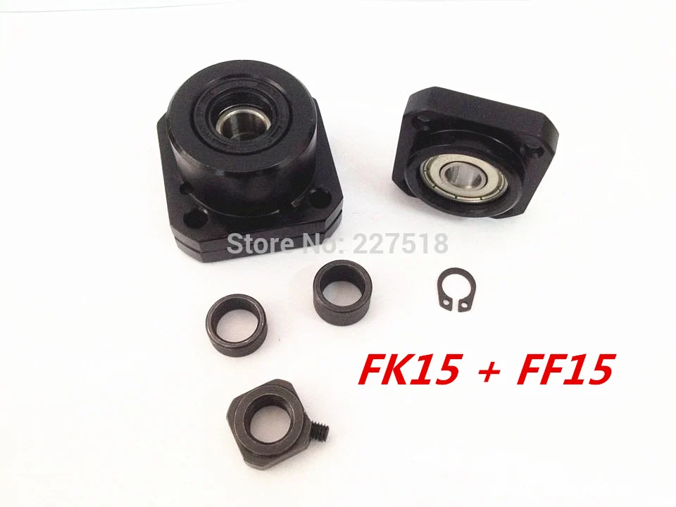 FK15 FF15 Support for Ball Screw 2005 set :1 pc FK15 Fixed Side +1 pc FF15 Floated Side for XYZ CNC parts
FK15 FF15 Support for Ball Screw 2005 set :1 pc FK15 Fixed Side +1 pc FF15 Floated Side for XYZ CNC parts