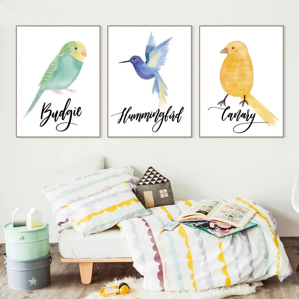 Watercolor Birds Spray Poster Nordic Style Art Print Budgie Canary Wall Pictures Hummingbird Canvas Painting Scandinavian Home
Watercolor Birds Spray Poster Nordic Style Art Print Budgie Canary Wall Pictures Hummingbird Canvas Painting Scandinavian Home