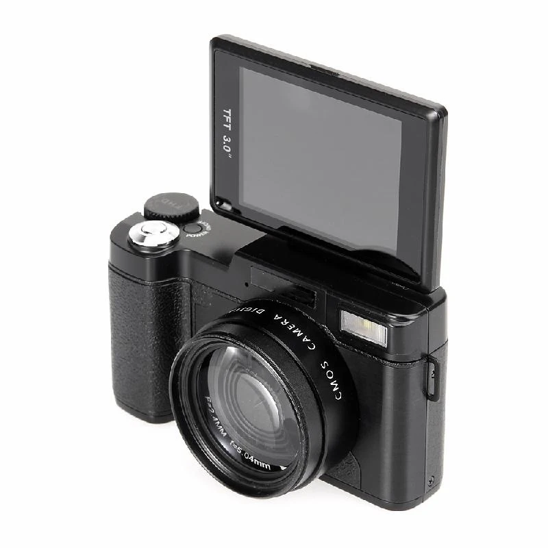 MEMTEQ 3" TFT LCD Full HD 24MP Digital Camera Video 1080P Camcorder CMOS Video Lens + Filter Mini Digital Camera