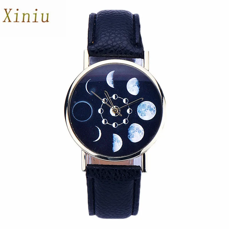 Relogio Feminino 2017 Moon Phase Watch Women Lunar Eclipse Pattern Leather Analog Quartz Wrist Watch Casual Watches Clock
Relogio Feminino 2017 Moon Phase Watch Women Lunar Eclipse Pattern Leather Analog Quartz Wrist Watch Casual Watches Clock
