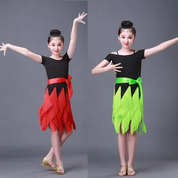 Tassels Girls Ballroom Latin Dance dress Kids figure competition skating dresses Costumes Girls Salsa dance clothing dress
Tassels Girls Ballroom Latin Dance dress Kids figure competition skating dresses Costumes Girls Salsa dance clothing dress
