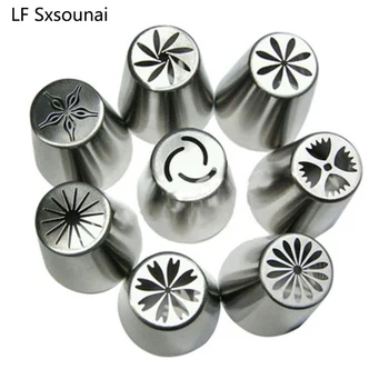 LF Sxsounai 8pcs Russian Big Silk Flower Cake Decoration Tips Piping 3d printer Nozzle Biscuits Sugarcraft Pastry Baking Tools
LF Sxsounai 8pcs Russian Big Silk Flower Cake Decoration Tips Piping 3d printer Nozzle Biscuits Sugarcraft Pastry Baking Tools