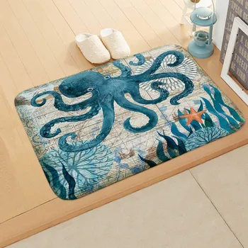 Classic Marine Animals Welcome Door Mat Octopus Turtle Seahorse Mermaid Living Room Decorative Blanket Non-Slip Bathroom Mat
Classic Marine Animals Welcome Door Mat Octopus Turtle Seahorse Mermaid Living Room Decorative Blanket Non-Slip Bathroom Mat