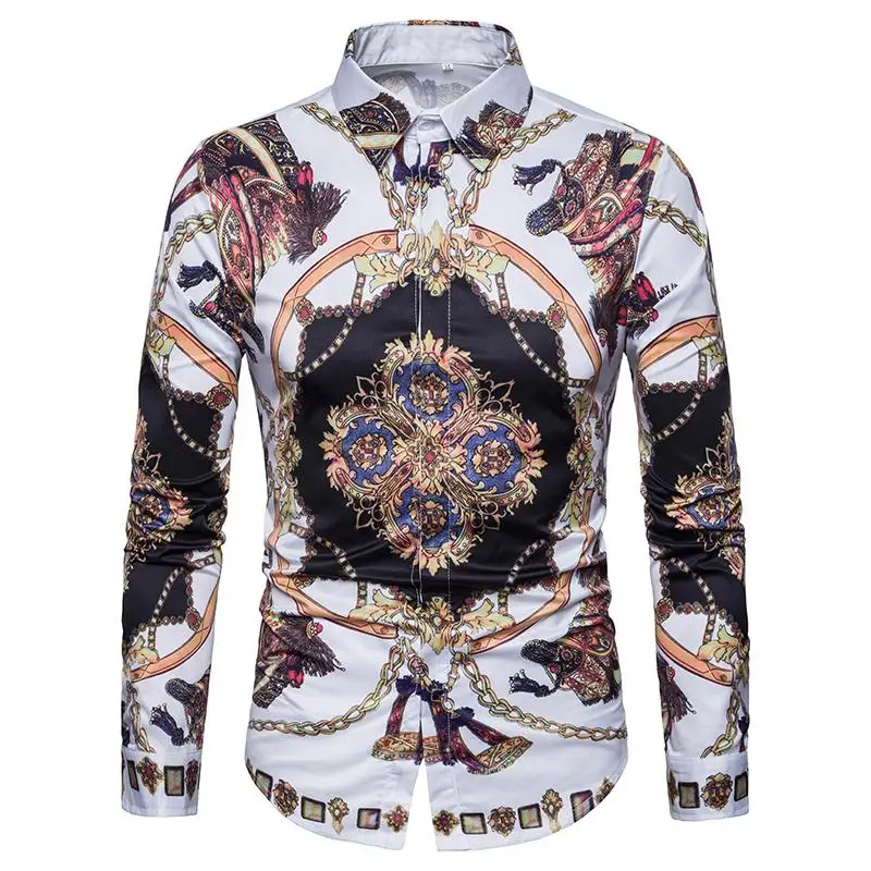 Hawaiian Shirt Mens Clothing Vintage pattern Digital printed Blouse Mens Long sleeve Shirt
Hawaiian Shirt Mens Clothing Vintage pattern Digital printed Blouse Mens Long sleeve Shirt