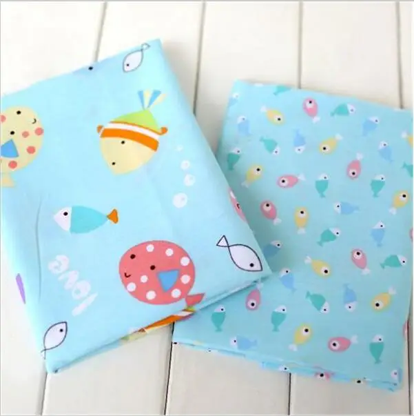 Syunss Happy Fish Blue Printed Cotton Fabric Telas Bundle DIY Patchwork Sewing Baby Toy Cloth Material Quilting Bedding Tecido
Syunss Happy Fish Blue Printed Cotton Fabric Telas Bundle DIY Patchwork Sewing Baby Toy Cloth Material Quilting Bedding Tecido