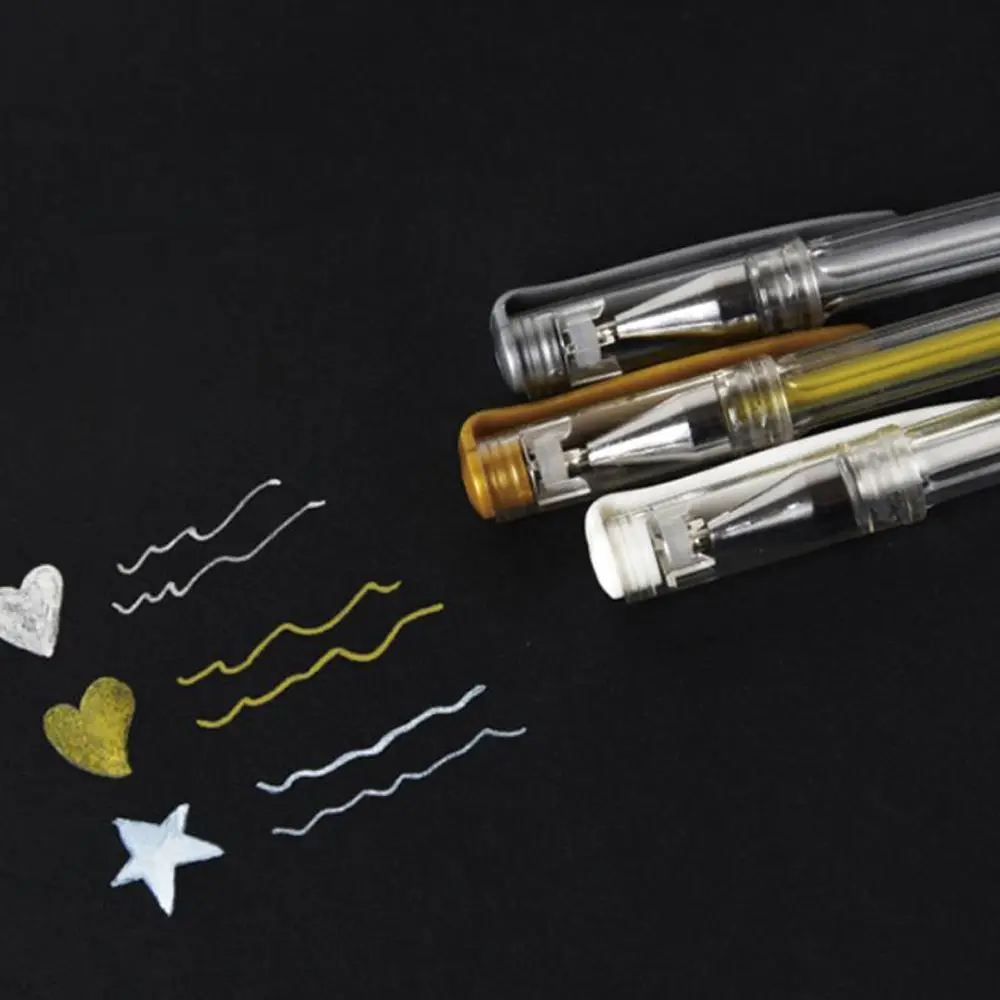 3pcs 0.7mm White Gold Silver Gel Pen Draw Stars Heart Pen Sketching Highlight Pen for Art Marker Comic Manga Painting Supplies
3pcs 0.7mm White Gold Silver Gel Pen Draw Stars Heart Pen Sketching Highlight Pen for Art Marker Comic Manga Painting Supplies