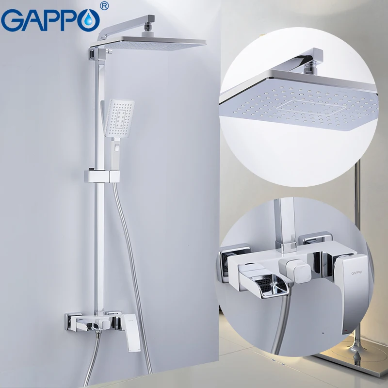 GAPPO Shower System Bathroom Shower Faucet Waterfall Taps Bathtub Shower Chrome Plated Rainfall Shower Mixer Slide Bar Handheld
GAPPO Shower System Bathroom Shower Faucet Waterfall Taps Bathtub Shower Chrome Plated Rainfall Shower Mixer Slide Bar Handheld