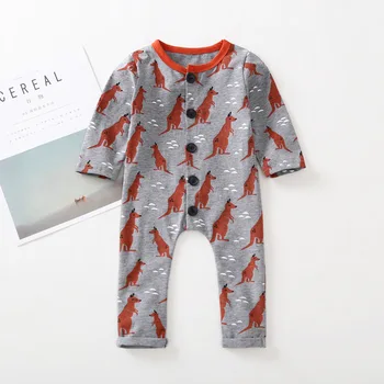 One piece Baby Girl Boy Romper Outfit cute kids O-Neck Kangaroo print Single Breasted Jumpsuit children Climb clothes 0-2T
One piece Baby Girl Boy Romper Outfit cute kids O-Neck Kangaroo print Single Breasted Jumpsuit children Climb clothes 0-2T