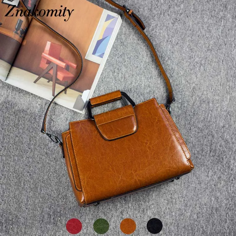 Znakomity Vintage real leather women shoulder bag female Bag genuine leather handbags women's tote brown crossbody bag fashion
Znakomity Vintage real leather women shoulder bag female Bag genuine leather handbags women's tote brown crossbody bag fashion