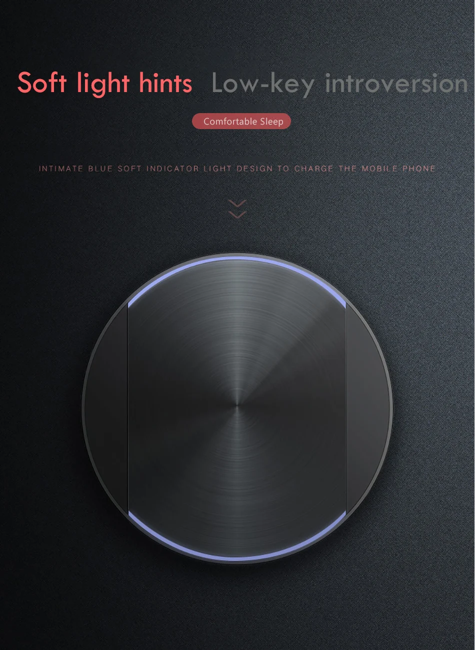 !ACCEZZ 10W Led Qi Wireless Charger For iPhone X 8 Samsung Galaxy S9 S8 Plus S7 S6 Edge Note 8 5 Ultra-thin Wireless Charge Pad For Mix 2S (6)