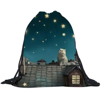 Night Cat Backpacks 3D Printing Unisex Drawstring Travel Sports Camping Hiking Bag Boys Handbag Girls Child JL14Y 
Night Cat Backpacks 3D Printing Unisex Drawstring Travel Sports Camping Hiking Bag Boys Handbag Girls Child JL14Y