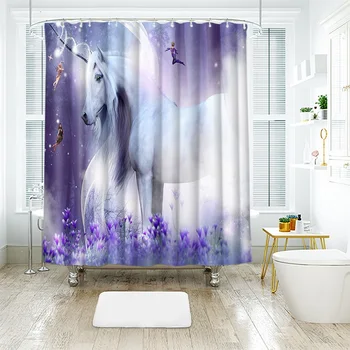 Beautiful unicorn 3D printing Pattern Modern Polyester Waterproof Mildew Shower Home Decoration Curtain Bathroom Curtain
Beautiful unicorn 3D printing Pattern Modern Polyester Waterproof Mildew Shower Home Decoration Curtain Bathroom Curtain