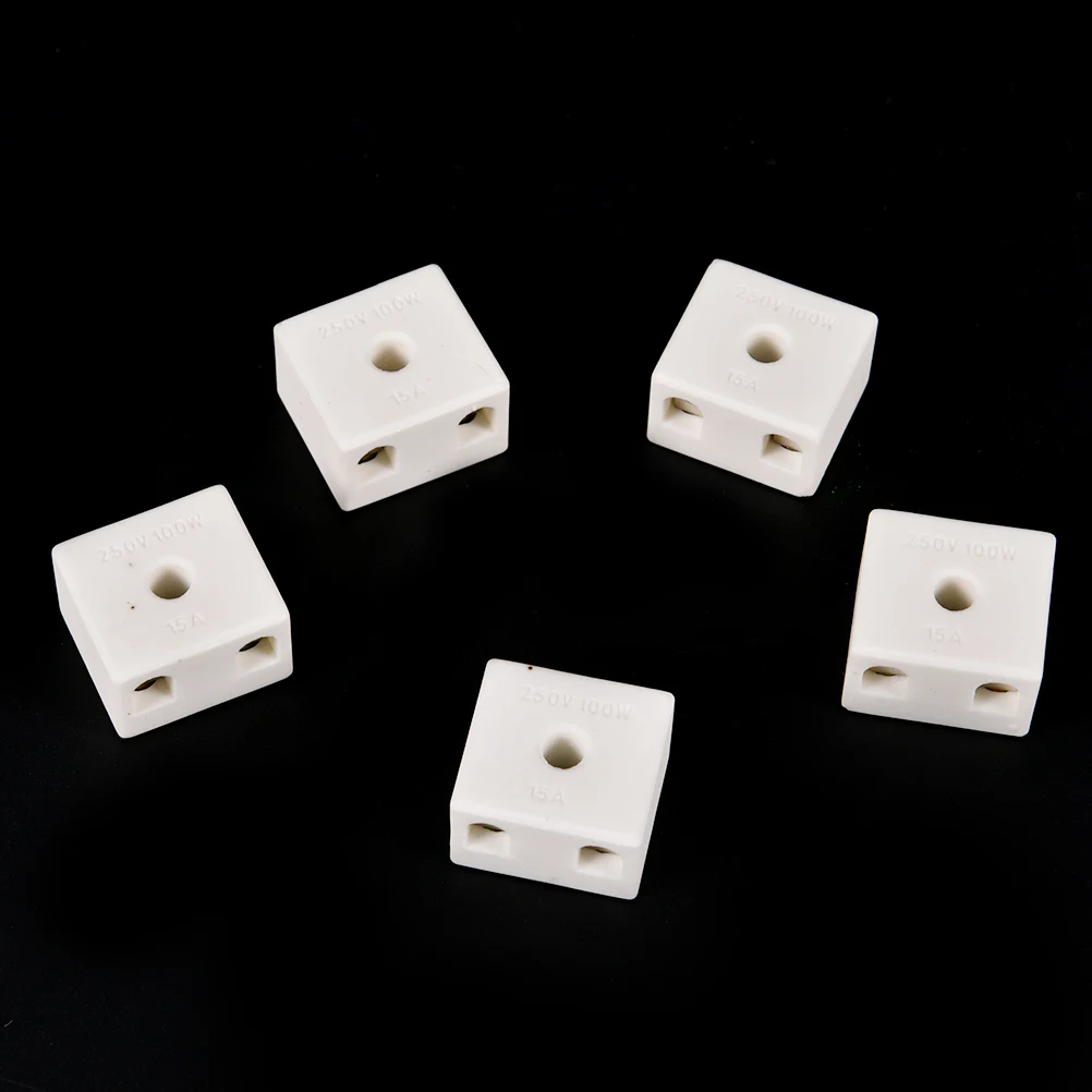 5 Pcs 10A 2W4H 2 Way 4 Hole Connector Porcelain Ceramic Terminal Blocks Ceramic Terminal Block
5 Pcs 10A 2W4H 2 Way 4 Hole Connector Porcelain Ceramic Terminal Blocks Ceramic Terminal Block