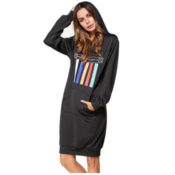 #185319# Autumn Women Encapuchado Leisure Long Cap Long-sleeved Letter Printing Embroidery Splice Jacket Hooded Sweatershirts
#185319# Autumn Women Encapuchado Leisure Long Cap Long-sleeved Letter Printing Embroidery Splice Jacket Hooded Sweatershirts