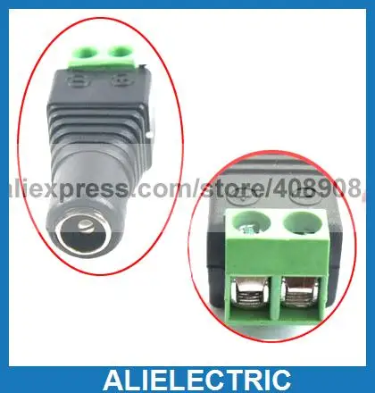 100pcs 5.5mm x 2.1mm DC Female Power Plug Terminals Sockets CCTV Cameras Connecto