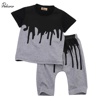 2pcs Baby Boys Toddler Casual Short Sleeve Color Patchwork T-shirt Tops Harem Pants Outfits Set 0-4Y
2pcs Baby Boys Toddler Casual Short Sleeve Color Patchwork T-shirt Tops Harem Pants Outfits Set 0-4Y