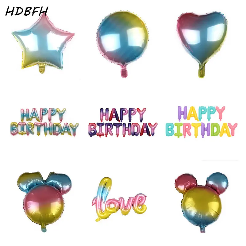 HDBFH New Gradient Happy Birthday Mickey Minnie Aluminium Balloon Wedding Wedding Birthday Decoration Balloon Wholesale
HDBFH New Gradient Happy Birthday Mickey Minnie Aluminium Balloon Wedding Wedding Birthday Decoration Balloon Wholesale