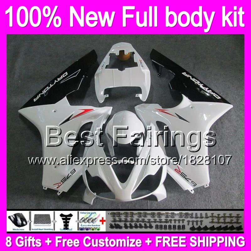 Fairing For TRIUMPH Daytona 675 02-08 Glossy white B5 02 03 04 05 06 07 08 White black 08 08 2002 2006 2007 2008 2008 +decal
Fairing For TRIUMPH Daytona 675 02-08 Glossy white B5 02 03 04 05 06 07 08 White black 08 08 2002 2006 2007 2008 2008 +decal
