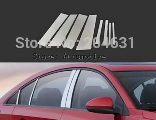 

Stainless window pillar trim(8pcs/set) for Chevrolet Cruze Chrome Side Window Trim