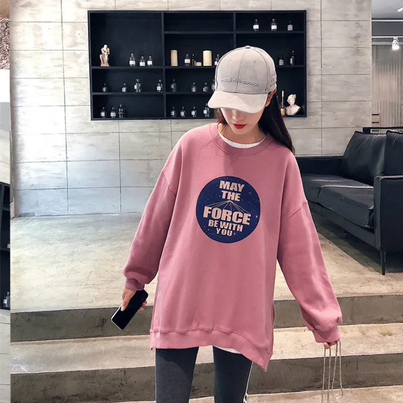 2019 Autumn and Winter New Women's Sweatershirts Korean Casual Loose Boyfriend Style Letter Printing Oversize Female Sweatshirt
2019 Autumn and Winter New Women's Sweatershirts Korean Casual Loose Boyfriend Style Letter Printing Oversize Female Sweatshirt
