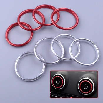 CITALL New 4pcs Aluminum alloy Car Dashboard Air Vent Outlet Inside Ring Chorme Cover Trim For Audi Q2 2017 2018 A3 8V 2012-2018
CITALL New 4pcs Aluminum alloy Car Dashboard Air Vent Outlet Inside Ring Chorme Cover Trim For Audi Q2 2017 2018 A3 8V 2012-2018