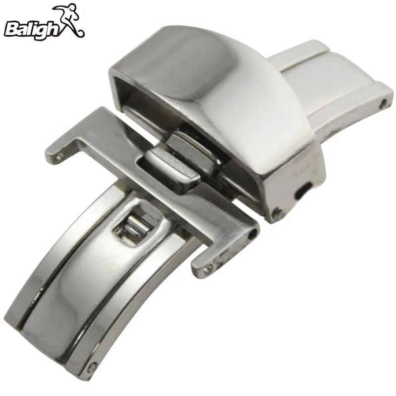 Stainless Steel Butterfly Deployment Buckle Double Push Spring Bar Deployment Fashion Watch band Clasp Silver Color
Stainless Steel Butterfly Deployment Buckle Double Push Spring Bar Deployment Fashion Watch band Clasp Silver Color