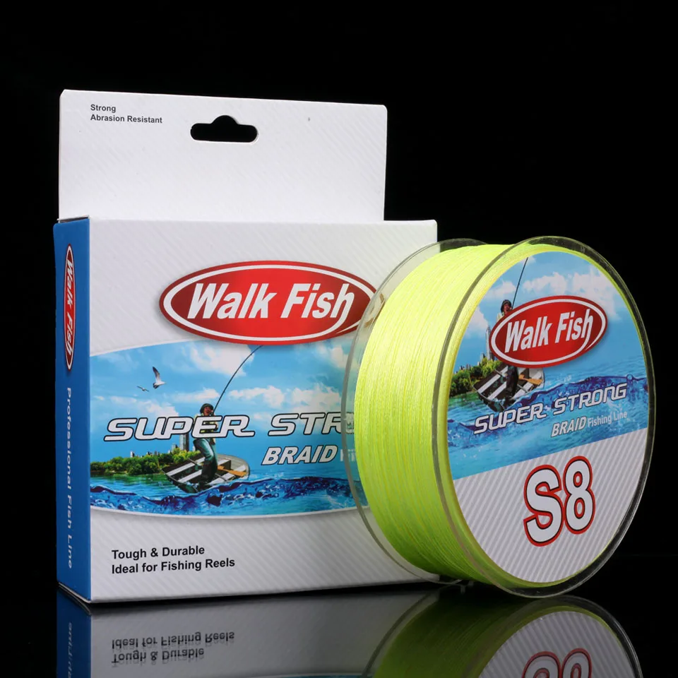 WALK FISH S8 300M 8 Strand Weaves Fishing Lines PE Braided Multifilament Fishing Rope Wide Angle Braided Technology 20-80LB
WALK FISH S8 300M 8 Strand Weaves Fishing Lines PE Braided Multifilament Fishing Rope Wide Angle Braided Technology 20-80LB