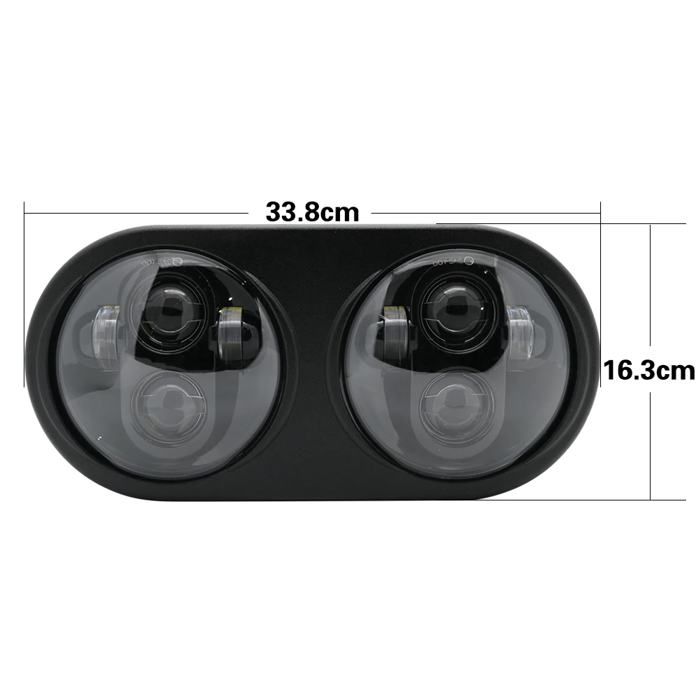 Set 5.75 Inch for Harley Motorcycle Projector Daymaker Dual LED Headlight For Harley-davidson Road Glide Dual Headlamps (13)