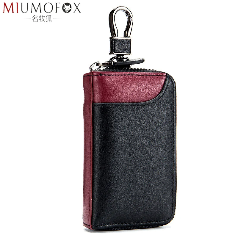 Fashion New Genuine Leather Car Key Wallet Hit Color Design Keychain Covers Zipper Key Case Bag Key Housekeeper Keys Organizer
Fashion New Genuine Leather Car Key Wallet Hit Color Design Keychain Covers Zipper Key Case Bag Key Housekeeper Keys Organizer