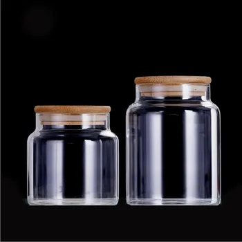2pcs/pack 10*10cm Transparent High Borosilicate Glass Tea Can Storage Tank Environmental Protection Sealed Pot Bamboo Cover
2pcs/pack 10*10cm Transparent High Borosilicate Glass Tea Can Storage Tank Environmental Protection Sealed Pot Bamboo Cover