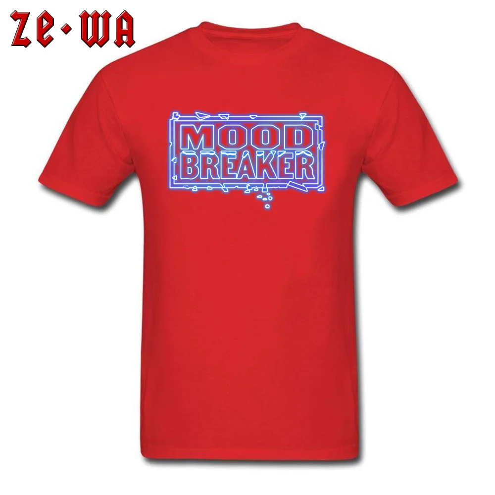 Hot Sale Mood Breaker Design Short Sleeve T Shirts Thanksgiving Day Crew Neck All Cotton Tops T Shirt for Men Tshirts Design Mood Breaker red