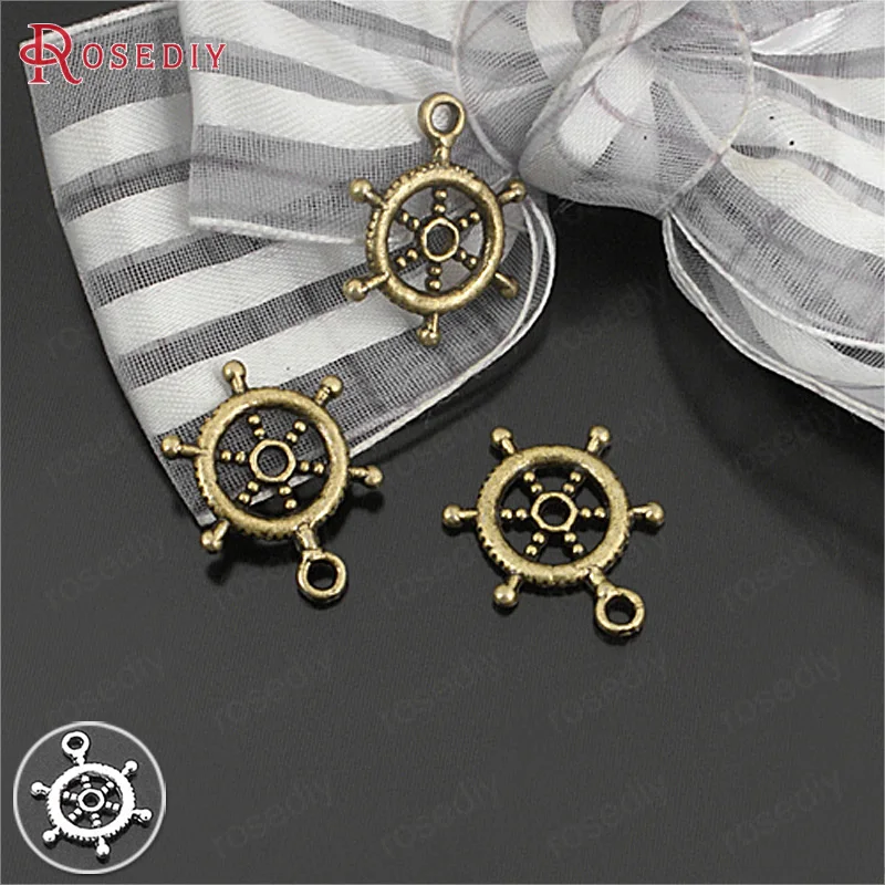 (23858)50PCS 20x15MM Antique Bronze Zinc Alloy Rudder Charms Pendants Diy Jewelry Findings Accessories Wholesale
(23858)50PCS 20x15MM Antique Bronze Zinc Alloy Rudder Charms Pendants Diy Jewelry Findings Accessories Wholesale