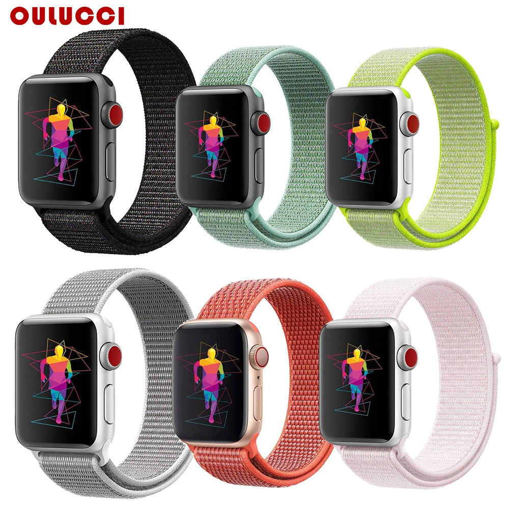 Oulucci 38mm 42mm 40mm 44mm band for apple watch series 1 2 3 woven nylon band strap for iWatch pattern classic buckle
Oulucci 38mm 42mm 40mm 44mm band for apple watch series 1 2 3 woven nylon band strap for iWatch pattern classic buckle