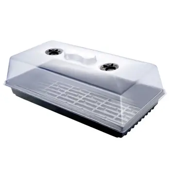 Plastic Plant Seeds Growing Box Tray Nursery Containers Seeding Case with Transparent Cover
Plastic Plant Seeds Growing Box Tray Nursery Containers Seeding Case with Transparent Cover