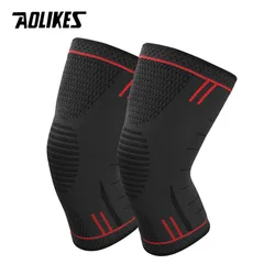 AOLIKES 1 пара нескользящий Силиконовый спортивный наколенники Поддержка для бега, езды на велосипеде, баскетбола, артрита и восстановления тр...