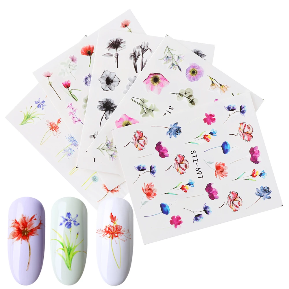 24Sheets Watercolor Floral Flower Water Transfer Sticker Nail Decals Set Flamingo Sea Horse Design Gel Manicure Nail Art Decor
24Sheets Watercolor Floral Flower Water Transfer Sticker Nail Decals Set Flamingo Sea Horse Design Gel Manicure Nail Art Decor