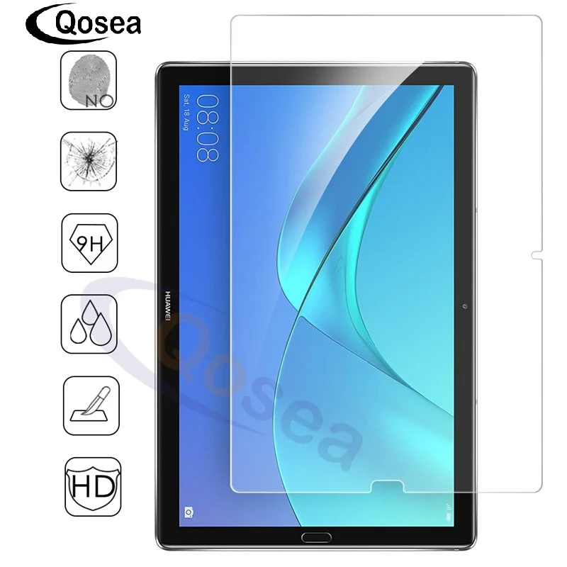 Qosea для huawei Mediapad M5 10 8 дюйма закаленное Стекло 9 H Защитная пленка планшета MediaPad 4
