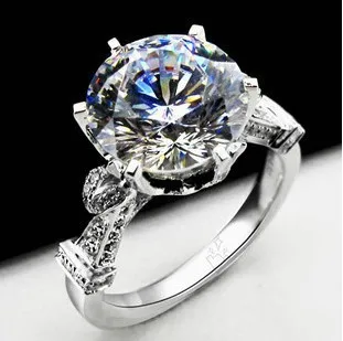 Round Cut 3CT Diamond Wedding Rings 925 Sterling Silver 18k White Gold Cover Classic Engagement Women Jewelry
Round Cut 3CT Diamond Wedding Rings 925 Sterling Silver 18k White Gold Cover Classic Engagement Women Jewelry