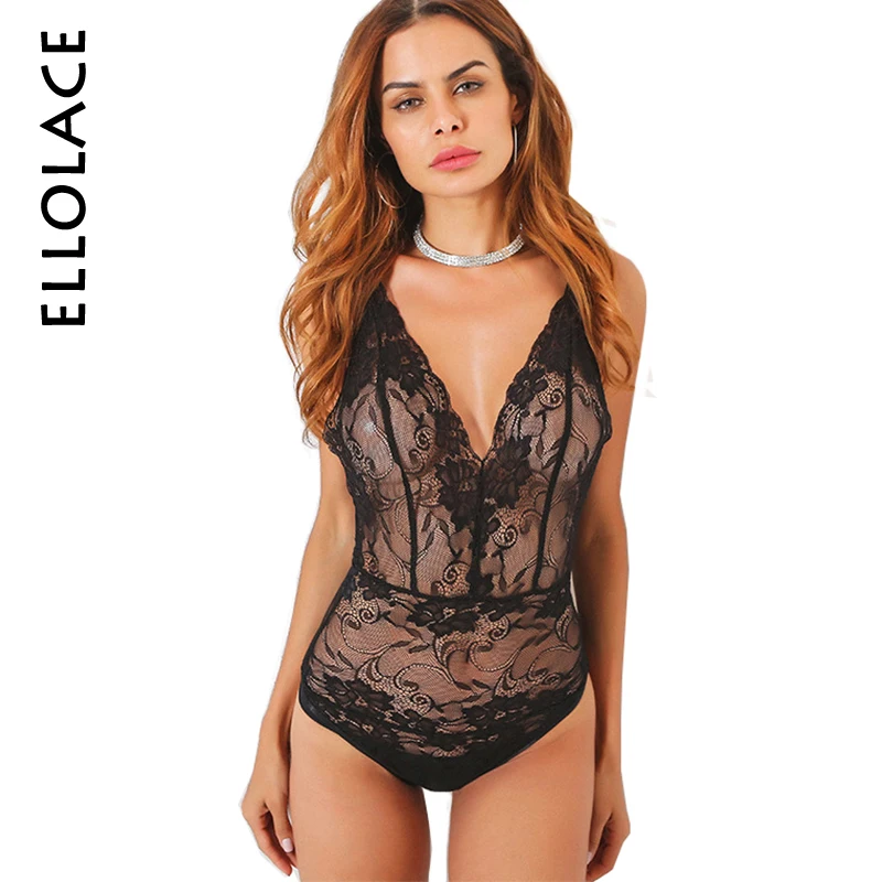 Ellolace Lace Bodysuit Sexy Teddies Mesh Transparent V-Neck Bodysuits Slim Body Sleeveless One Piece Overalls for Women
Ellolace Lace Bodysuit Sexy Teddies Mesh Transparent V-Neck Bodysuits Slim Body Sleeveless One Piece Overalls for Women
