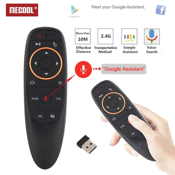 MECOOL G10 Air Mouse Voice Control 2.4GHz Wireless Google Microphone IR Gyroscope Sense Remote Control For Android Smart TV Box
MECOOL G10 Air Mouse Voice Control 2.4GHz Wireless Google Microphone IR Gyroscope Sense Remote Control For Android Smart TV Box