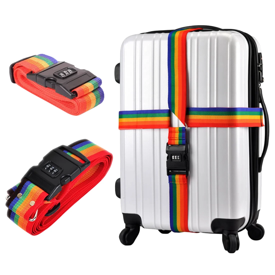 Adjustable Luggage Strap Password Lock Suitcase Strap Quick Release Travel Accessories Baggage Bag Belt with Tag Smart Tool Kit
Adjustable Luggage Strap Password Lock Suitcase Strap Quick Release Travel Accessories Baggage Bag Belt with Tag Smart Tool Kit