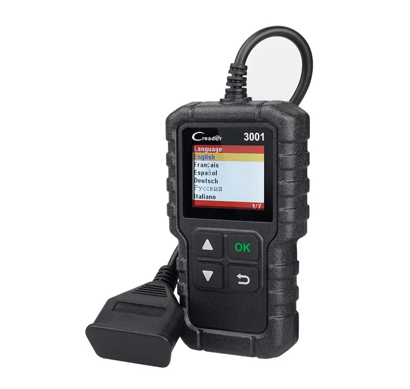 LAUNCH X431 OBDII/EOBD Code Reader Scan Tool CReader 3001 Auto Diagnostic-Tool with Multi-language CR3001 pk AD310 AL519 OM123
LAUNCH X431 OBDII/EOBD Code Reader Scan Tool CReader 3001 Auto Diagnostic-Tool with Multi-language CR3001 pk AD310 AL519 OM123